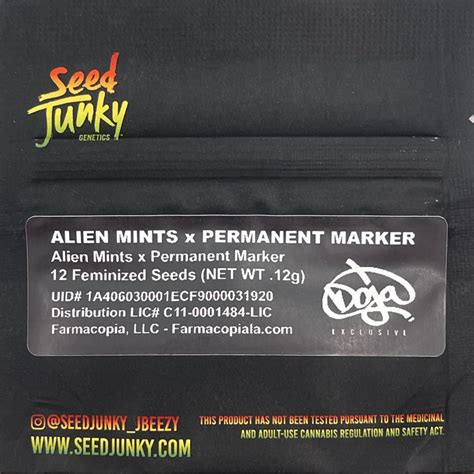 Alien Mints X Permanent Marker EVERCRISP – Golden Seed Bank.  Alien Mints X Permanent Marker